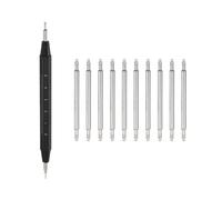 sourcing map Lot de 10 barrettes à ressort à dégagement rapide - Largeur : 19 mm - Diamètre : 1,5 mm - Pour bracelet de montre - Avec outil de démontage