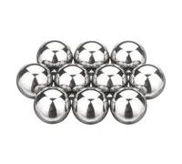 sourcing map Lot de 10 billes de roulement de 1,1 cm, en acier inoxydable 440C, G10 pour roulements, vélos, roulettes, pièces automobiles et bricolage (poli miroir)