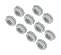 sourcing map Lot de 10 bouchons d'étanchéité en silicone à clipser - Diamètre de montage - 16 mm - Rainure étroite - Largeur : 2 mm - Pour cloisons de cuisine - Étanches - Gris