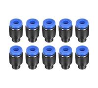 sourcing map Lot de 10 bouchons d'obturation pneumatiques étanches pour systèmes à air comprimé 4 mm