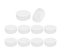 sourcing map Lot de 10 bouchons ronds en plastique - 44 mm - Protection contre le glissement pour chaise, canapé, table, étagère - Blanc
