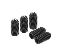 sourcing map Lot de 10 boules de filetage M3 x 6 mm en acier à haute teneur en carbone pour outils pneumatiques de lubrification, noir