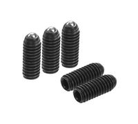 sourcing map Lot de 10 boules de filetage M4 x 10 mm en acier à haute teneur en carbone pour outils pneumatiques de lubrification, noir