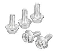 sourcing map Lot de 10 boulons à tête hexagonale M4 x 10 mm en acier inoxydable 304