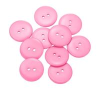 sourcing map Lot de 10 boutons à coudre ronds en résine à 2 trous pour manteaux, vêtements, décoration de vacances, 30 mm, rose