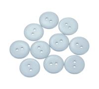 sourcing map Lot de 10 boutons à coudre ronds en résine à 2 trous pour manteaux, vêtements, décoration de vacances, 20 mm, gris