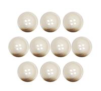 sourcing map Lot de 10 boutons à coudre ronds en résine à 4 trous pour manteaux, costumes, vêtements et loisirs créatifs, 25 mm, beige