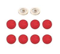 sourcing map Lot de 10 boutons ronds en résine style vintage, 25 mm, accessoires de couture polyvalents pour blazer, vêtements, uniforme, veste, manteau, vêtements à faire soi-même, rouge vif