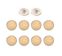 sourcing map Lot de 10 boutons ronds en résine style vintage, 25 mm, accessoires de couture polyvalents pour blazer, vêtements, uniforme, veste, manteau, vêtements à faire soi-même, beige