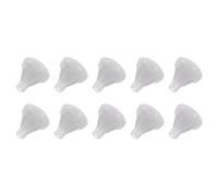 sourcing map Lot de 10 buses de rechange pour pommeau de douche, buse d'arrosage en silicone, pointe ronde, pièces de réparation pour pommeau de douche de diamètre 4 mm, gris clair