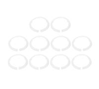 sourcing map Lot de 10 cache-tuyaux décoratifs en plastique de 160 mm à clipser sous l'évier, le radiateur pour salle de bain, cuisine, toilettes, blanc