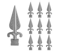 sourcing map Lot de 10 capuchons de clôture en fonte de 2,3 cm - Capuchons | Décoration de clôture pour cour, jardin, pelouse, terrasse, extérieur