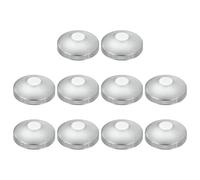 sourcing map Lot de 10 capuchons de poteau de clôture à maillons de chaîne de 114 mm, capuchons de poteau extérieurs galvanisés ronds pour tuyau extérieur de 114 mm