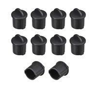 sourcing map Lot de 10 capuchons de protection en silicone BNC anti-poussière 9,5 mm-11 mm de diamètre Noir