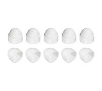 sourcing map Lot de 10 capuchons de protection pour écrous hexagonaux en plastique M14 x 21 x 24 mm, capuchons décoratifs imperméables (blanc)