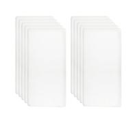 sourcing map Lot de 10 cartes de visite en métal - 7,6 x 4,1 x 0,1 cm - En acier inoxydable 201 - Gravure au laser - Auto-adhésives - Pour maison, bureau, bricolage, cadeau, invitation - Argenté