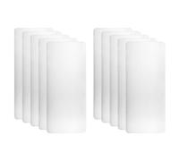 sourcing map Lot de 10 cartes de visite en métal 7,6 x 4,1 x 0,1 cm en acier inoxydable brossé 201 - Cartes de gravure au laser auto-adhésives CNC pour maison, bureau, bricolage, cadeau, invitation
