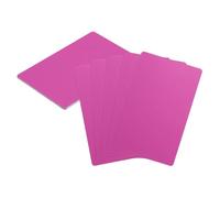 sourcing map Lot de 10 cartes de visite vierges en métal - 8,6 x 5,3 x 0,0 cm - En aluminium - Gravure au laser - Pour maison, bureau, bricolage, plaque cadeau, invitations, violet