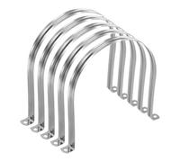 sourcing map Lot de 10 colliers de serrage de 180 mm M180 en forme de U - En acier inoxydable - Support en forme de U avec deux trous pour fixation de cordon