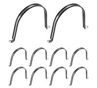 sourcing map Lot de 10 colliers de serrage M170 en forme de U - 165 mm - En acier inoxydable 304 - Avec doublure en plastique - Isolé - Pour automobile, industriel, marine, ménage