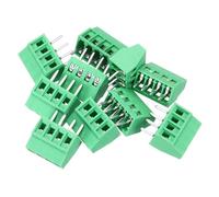sourcing map Lot de 10 connecteurs de bornier à vis à 4 broches pour montage sur circuit imprimé 2,54 mm pour appareils ménagers, projets industriels