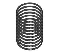 sourcing map Lot de 10 courroies en caoutchouc enveloppées A19, section A, 53,3 cm de circonférence extérieure x 1,3 cm de largeur x 0,8 cm d'épaisseur, courroie de transmission d'énergie industrielle