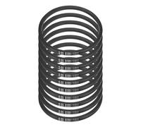 sourcing map Lot de 10 courroies en caoutchouc enveloppées A20, section A, 55,9 cm de circonférence extérieure x 1,3 cm de largeur x 0,8 cm d'épaisseur, courroie de transmission d'énergie industrielle