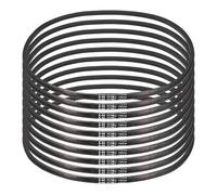 sourcing map Lot de 10 courroies en caoutchouc enveloppées A44, section A, 116,8 cm de circonférence extérieure x 1,3 cm de largeur x 0,8 cm d'épaisseur, courroie de transmission d'énergie