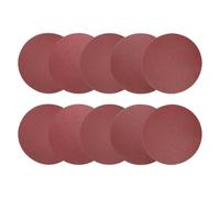 sourcing map Lot de 10 disques abrasifs PSA de 30,5 cm - Grain 60 + 80 + 120 + 180 + 240 - En oxyde d'aluminium - Papier abrasif rond sans trou - Pour peinture de voiture