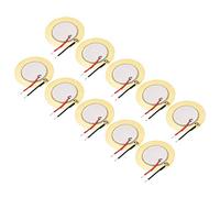 sourcing map Lot de 10 disques piézoélectriques acoustiques de 35 mm pour micro, déclencheur, buzzer, tambour, guitare