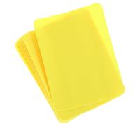 sourcing map Lot de 10 écussons thermocollants pour réparation de tissus de vêtements, pantalons, sacs - 12,4 x 9,4 cm (jaune)