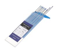 sourcing map Lot de 10 électrodes de soudage TIG en tungstène de 3/32" x 17,8 cm 1,8 à 2,2 % de lanthane pour soudure en acier inoxydable, alliage d'aluminium et de magnésium, fabrication automobile