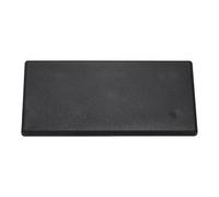 sourcing map Lot de 10 embouts d'extrusion rectangulaires en aluminium Noir 60 x 120 mm