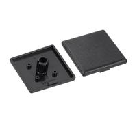 sourcing map Lot de 10 embouts extrudés en nylon, 45 x 45 mm, profil en aluminium 4545, norme européenne, bouchon d'extrusion pour chariot, support d'aquarium, support de rangement, noir