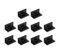 sourcing map Lot de 10 équerres d'angle à 4 trous intérieurs, connecteur de | Profil d'extrusion d'aluminium avec rainure en T avec écrous vis