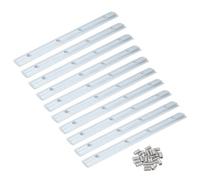 sourcing map Lot de 10 équerres de connexion intérieure droite 3030, pour profil d'extrusion en aluminium de 8 mm, 17,8 cm argenté avec vis M6