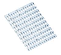 sourcing map Lot de 10 équerres de connexion intérieure droite 4040, pour profil d'extrusion en aluminium à fente en T de 8 mm, 17,8 cm M6 argenté
