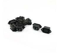 sourcing map Lot de 10 équerres de Fixation du Panneau: IEC320 C13 Prise Adaptateur AC 250 V 10 A