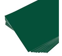 sourcing map Lot de 10 feuilles de vinyle adhésif permanent, 30,5 x 30,5 cm, vert foncé, pour travaux manuels, décoration