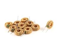 sourcing map Lot de 10 Fil Toroid Core inducteur Vent Wound 10 MH 40 Mohm 2 A Coil