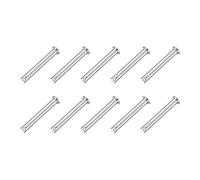 sourcing map Lot de 10 goupilles de chape à trou unique M8 x 60 mm, goupilles d'attelage à tête plate en acier inoxydable 304 pour loquet de remorque, réparation mécanique, installation de meubles