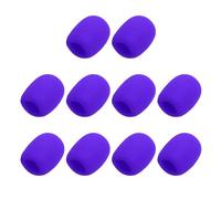 sourcing map Lot de 10 housses en mousse pour microphone - 40 mm ID 10 mm d'épaisseur - Pour la plupart des microphones à main - Violet