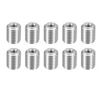 sourcing map Lot de 10 inserts de réparation de filetage M16 x 2 mâles vers M8 x 1,25 filetage femelle 20 mm de long en acier inoxydable réducteurs métriques autotaraudeuses réducteurs industriels