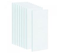 sourcing map Lot de 10 lentilles intérieures pour casque de soudage 10,8 x 5 x 0,1 cm pour filtre de soudage obscurcissant, transparent