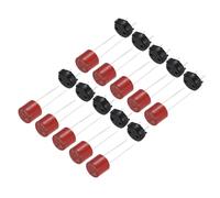 sourcing map Lot de 10 micro-fusibles cylindriques ronds miniatures avec porte-fusible pour pièces électroniques PCB LCD réparation T-2A 250 V Rouge