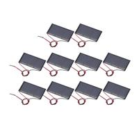sourcing map Lot de 10 mini panneaux solaires 1,5 V 0,24 W 160 mA | Petit panneau polycristallin avec 2 câbles pour bricolage jouets électriques kits chargeur 60 mm x 30 mm