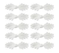 sourcing map Lot de 10 paires de boutons chinois en forme de grenouille pour couture, manteaux, manteaux, pulls, costumes de mariée, 7,1 x 2 cm