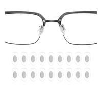sourcing map Lot de 10 paires de coussinets de nez antidérapants en PVC avec logo en titane pour lunettes de soleil - 5 mm d'épaisseur - Doré