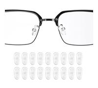 sourcing map Lot de 10 paires de coussinets de nez en silicone antidérapant à visser pour montures en plastique Blanc 14 mm