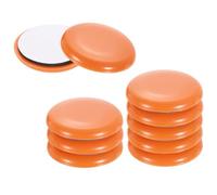 sourcing map Lot de 10 patins autocollants ronds de 3,8 cm pour moquette, carrelage en vinyle et bois dur, orange